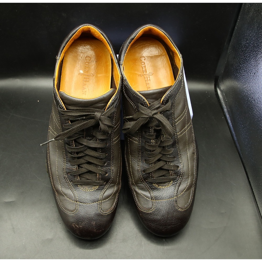 Cole Haan Nike Air Brown Leather Sneakers Lace Up Men's US Size 10M